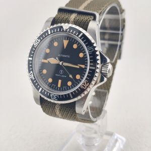 NH35 watch 39.5mm diving retro watch sapphire glass stainless steel case mens watch