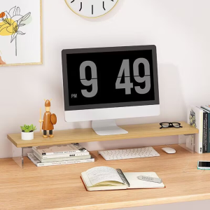 Monitor stand simple acrylic transparent laptop height storage rack keyboard stand lifting computer monitor screen stand