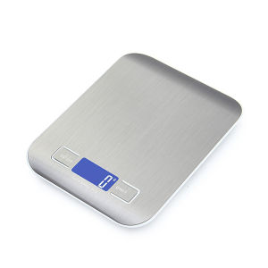 เครื่องชั่งดิจิตอลอิเล็กทรอนิกส์สำหรับครัว หน้าจอ LED 10 กก. 5 กก./1 กรัม แผงสแตนเลส เครื่องชั่งน้ำหนักสำหรับใช้ในบ้าน เครื่องประดับ อาหาร ขนม