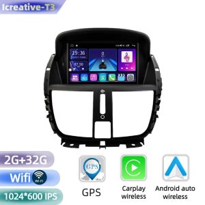 Car Radio Android Head Unit for Peugeot 207 2006-2015 Autoradio Multimedia Carplay Wireless Player 7inch Stereo GPS Navigation