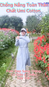 Áo Chống Nắng Toàn Thân Nữ Thân Trên Croptop Chất Umi HànUvt 50++Dáng Đẹp Chất Liệu Thoáng Mát