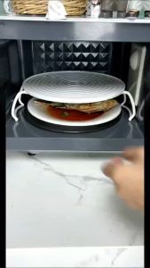 Steam Holder Microwave Tray Multi-layer Stacked Anti-deformed Easy To Clean Cooking PP Foldable Design Home Supplies