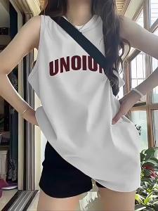 American Style White 2026 New Loose Casual Long T-Shirt