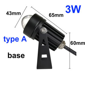 LED floodlight spotlight outdoor waterproof wall light LED wall washer Roman column villa lighting 3W courtyard exterior wall light 220V DC12V24V