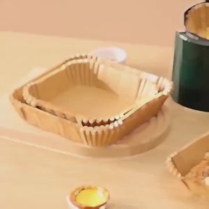 Rectangle Disposable Airfryer Baking Paper Liner Waterproof Oilproof Non-Stick Baking Mat for Ninja Foodi Air Fryer Accessories