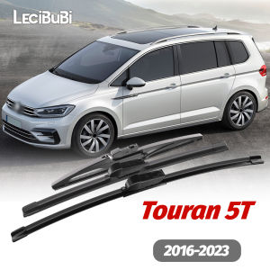 1 Bộ Lưỡi Gạt Nước Kính Chắn Gió Phía Trước & Phía Sau Cho VW Touran 5T 2016-2023 Cao Su Gạt Nước Kính Chắn Gió Phụ Kiện Đen Dung Sai Nhiệt Độ-40 ℃ Đến +70 ℃