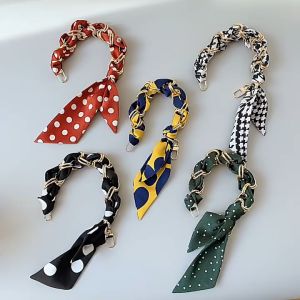 สายกระเป๋า โซ่+ผ้าพันกระเป๋า 2 in 1 Twilly Chain Strap