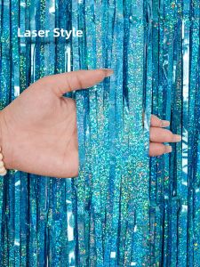 JIADEZHI | Rainbow Tinsel Curtain Decoration for Kids Birthday Party Background