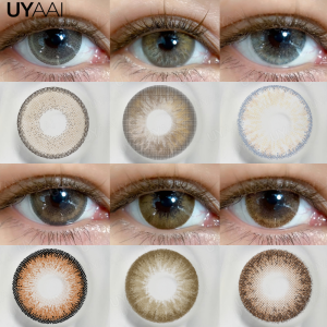 UYAAI | UYAAI Beauty Color Contact Lenses Makeup Blue Lens Black Big Eye Lenses Color Contact Lenses Brown Natural Contact Lenses