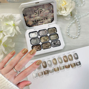 1pc 9-color solid pat glue nail polish nail oil glue flash crushing diamond glue durable nail art creation decoration tool DIY