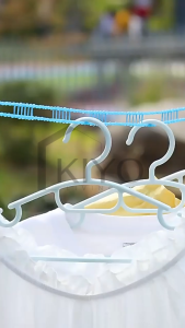 KIYO Tali Gantungan Jemuran Baju Portable 5 Meter dan 3 Meter Clothes Line Laundry Gantungan Plastik Kuat