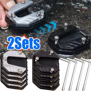 2ชิ้นขาตั้งรถจักรยานยนต์อะลูมินัมอัลลอยที่วางเท้าแบบขยายแผ่นรองที่วางเท้าอุปกรณ์เสริมรถจักรยานยนต์