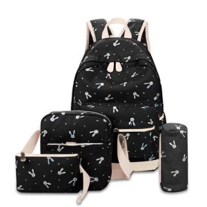 CJH BAG2509 KOREAN FASHION CANVAS 16INCHES 3IN1 BACKPACK