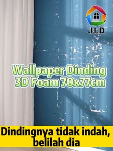 Dekorasi Dinding Kamar dengan Wallpaper 3D Foam Motif Bata Dekorasi Dinding Kamar Ukuran 70 x 77CM Kamar Paling Murah