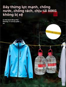 DENGJIE | Dây Phơi Chống Gió Dùng Ngoài Trời