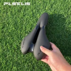 PLSELIS | Plselis Comfort Bicycle Seat PU Surface Silicone Foam Pad Wear-resistant Nylon Bottom Cycling Saddle