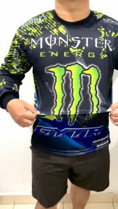 JERSEY MOTORCROSS BAJU BALAP TRAIL KAOS OFROAD MOTIF MONSTER