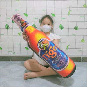 GỐI ÔM NGỦ LOẠI DÀI HÌNH CHAI BIA CHO BÉ MẪU GIÁO IN 3D NHIỀU MẪU GÒN MỀM ẢNH THẬT