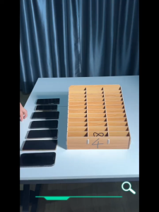 24-Grid Drawer Organizers Wooden Desktop Grid Management Standard Packaging Phone Storage Box