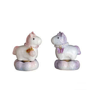 AMU·PIGGY | Crystal Glaze Lovely Little Horse Tea Pet