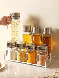 MODERN SWEETHOME | 304 Stainless Steel Seasoning Condiment Bottle Set