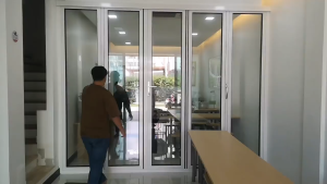 Aluminium Alloy & Tempered Glass Accordion Folding Sliding Tatami Door Modern Design Custom Modern Luxury Design HDB Condo Landed Custom All Sizes Professional Delivery