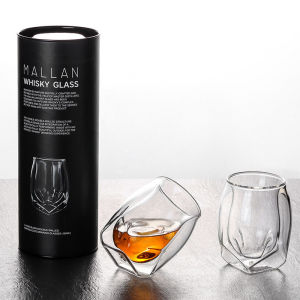 Creative Double Layer Whiskey Glass Nolan Cup Foreign Liquor Strong Wine Glass Fragrance Appreciation Handmade Personalized Wine Cup