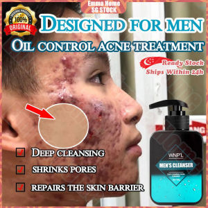 🚀SG stcok🚀 Facial wash men / Amino acid cleanser / Blackhead oil control shrink pores firm skin / Acne cleanser / Men face wash / 男士洗面奶
