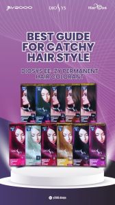 DIOSYS HAIRCOLOR CAT RAMBUT SALON 45ml cat pewarna rambut halal dios dio sys