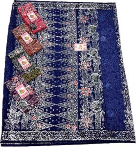 ผ้าโสร่งหญิงงานวาดมืออินโดนีเซียยกมัด5ผืน ตรา Melon สีสดมาก ลายสวยมาก