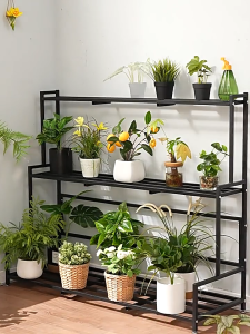 Plant Stand Garden Rack Multi Tier Flower Shelf Metal Display Stand for Indoor Outdoor Plants Balcony Home Garden Decor