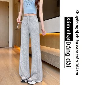NIANDAIJINGDIAN | Quần Ống Xòe Cao Waist Slim Fit