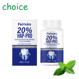 Feimuko Hydroxyapatite Whitening Tooth Powder Cleanses the Mouth and Leaves a Fresh Breath  Delicate Texture Refreshing Taste