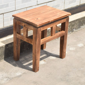 Elevated Solid Wood Stool Dining Chair Cypress Square Piano Shoe Changing round Childrens Wooden Stool Benches Single Person