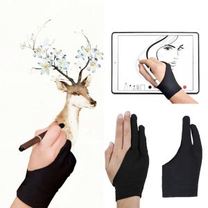 Anti-touch Two-Finger Hand Painting Gloves For Tablet Digital Board Screen Touch Drawing Anti-fouling Oil Painting Art Supplies