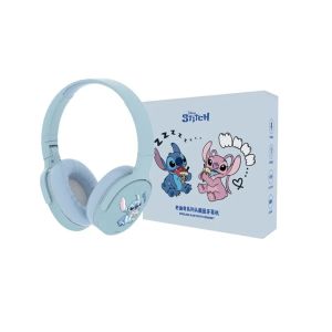 Disney Stitch Overhead Headphones Foldable Wireless Gaming Earphones Bluetooth Headsets HIFI Stereo Sound Anime Cartoon Kids X6