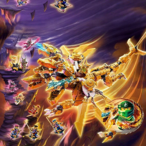 Ninjago Lloyds Golden Super Dragon Assembly Toy