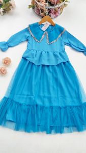 Gamis anak moza / gamis anak 5 thn terbaru 2023 / gamis anak 6 tahun perempuan / gamis anak 6 7 tahun set hijab / gamis anak 11 tahun 12 thn LABELLA