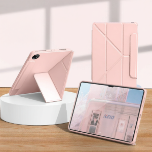 MENGMU | Folding Magnetic Buckle Anti-Bend Support Tablet Case