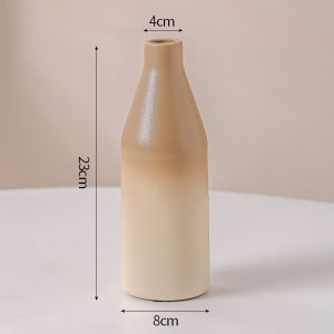 Nordic Style Gradient Color Morandi Ceramic Flower Vase Luxury Hydroponic Decoration Living Room Decorative Ornaments