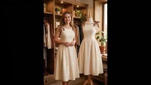 Plus-size Womens Elegant Sleeveless Bow-Shoulder Ruched A-line Gown - Retro Formal Cocktail Wedding Guest Dress