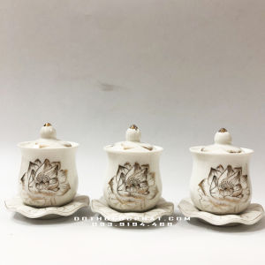 Chung Đựng Nước Có Nắp Bàn Thờ Phật Và Gia Tiên