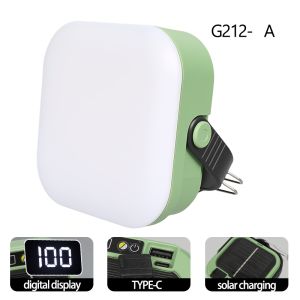 Solar Camping Lamp with Magnet & AdjustableBracket,5 Modes Outdoor Waterproof Lantern for Tent Hiking & Emergency Lighting