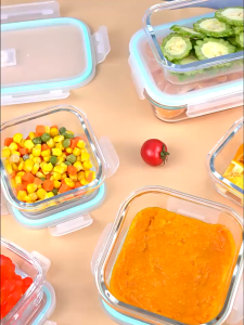 TIDY Glass Lunch Box Leak Proof Microwaveable Food Container Crisper Airtight Container