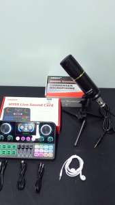 Siborie Soundcard H999+BM999 Mic+E10 Headset Live Streaming Of All Kit Equipment Sound Card MicroPhone