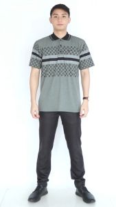 Noveli Wear - Kaos Kerah Pria Nyaman & Motif Batik Lengan Pendek Saku Dewasa