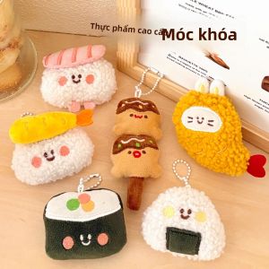 Bộ Mặt Dây Chuyền Búp Bê Đồ Ăn Dễ Thương - Móc Khóa Sushi Sang Trọng & Mặt Dây Chuyền Ba Lô - Trang Trí Thời Trang Theo Chủ Đề Hoạt Hình Dành Cho Cả Nam Và Nữ