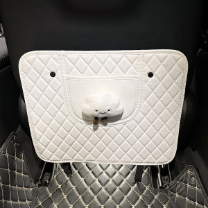 Car Rear Seat Back Protection Pad Childrens Cartoon Cute Safety Seat Anti-Kick Mat Vehicle Interior Decoration Accessories
