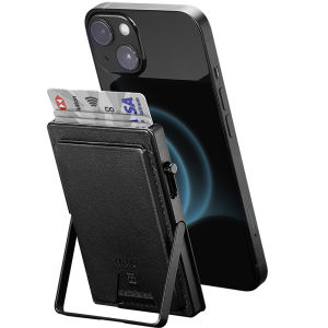 Wiwu Giá Kim Loại Từ Ví đựng thẻ 6 Thẻ Với giá có điều chỉnh RFID Chặn nam châm mạnh Siêu kim loại mỏng Du Lịch Ví da Đối Với iPhone 17/16/15/14/13 Series Android