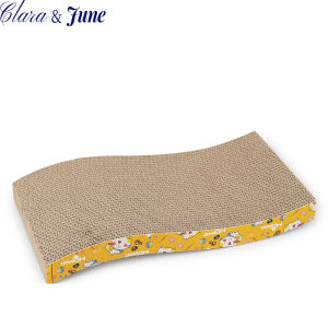 Clara.Cat Scratcher Corrugated Scratch Cardboard Toy Scratch Pad Free Cat Mint